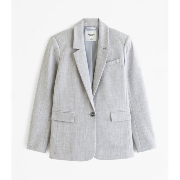 Abercrombie & Fitch Light Gray Blazer - Picture 1 of 5